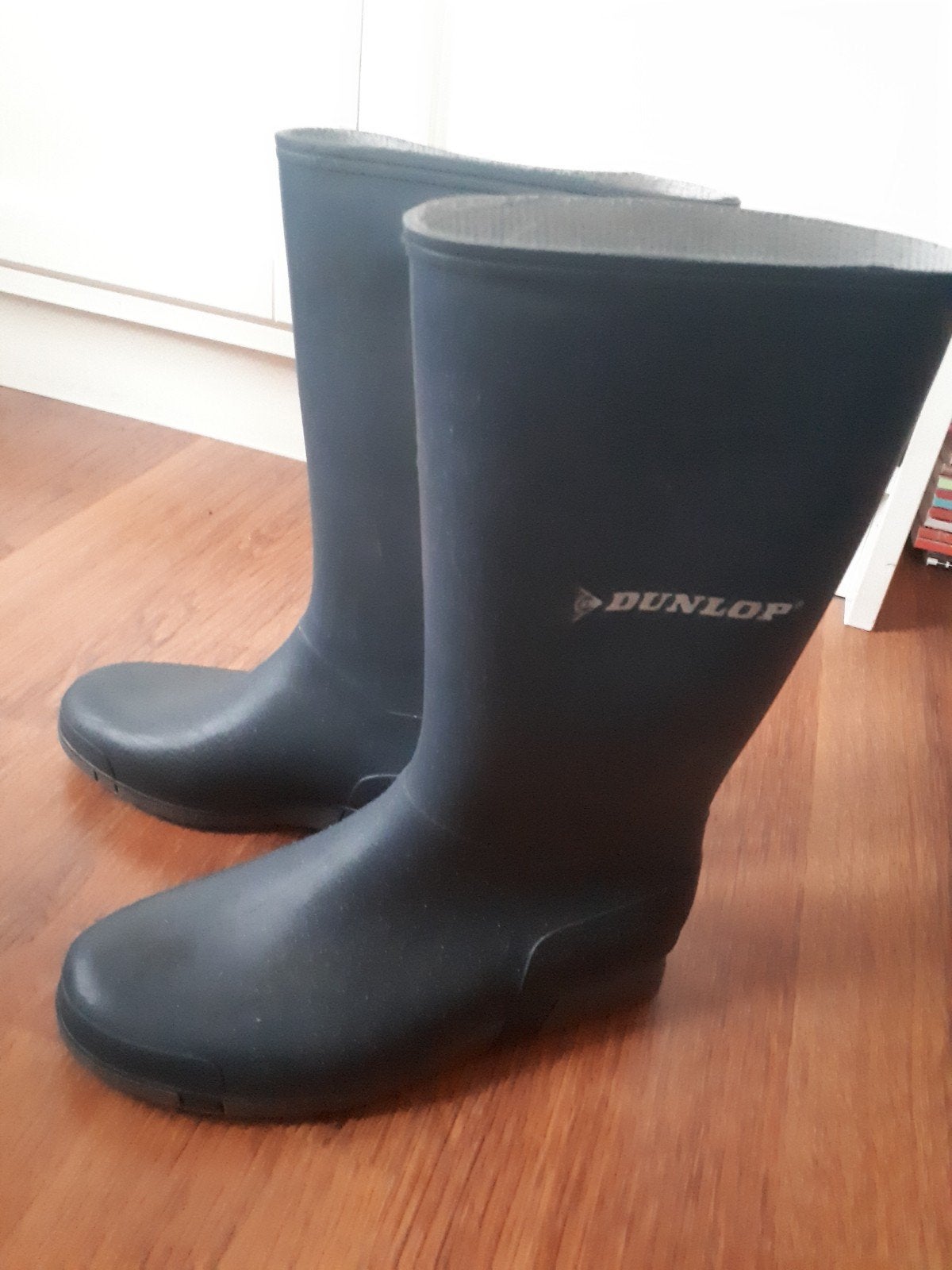 Regenlaarzen DUNLOP mt 36, donkerblauw, Ophalen of Verzenden, Zo goed als nieuw