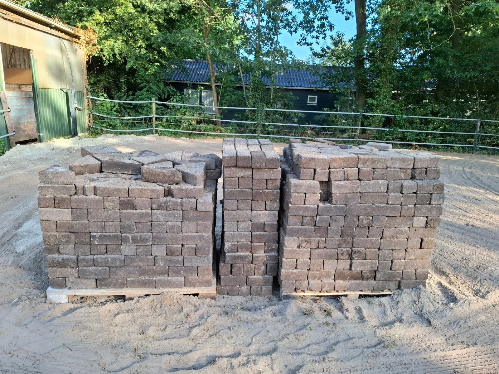 Betonklinkers - ca. 28 m², Ophalen, Gebruikt, Klinkers, 10 m² of meer