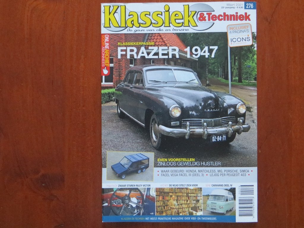 Klassiek & Techniek 276 Frazer Manhattan 1947, Hustler, Boeken, Ophalen of Verzenden, Nieuw, Mercedes