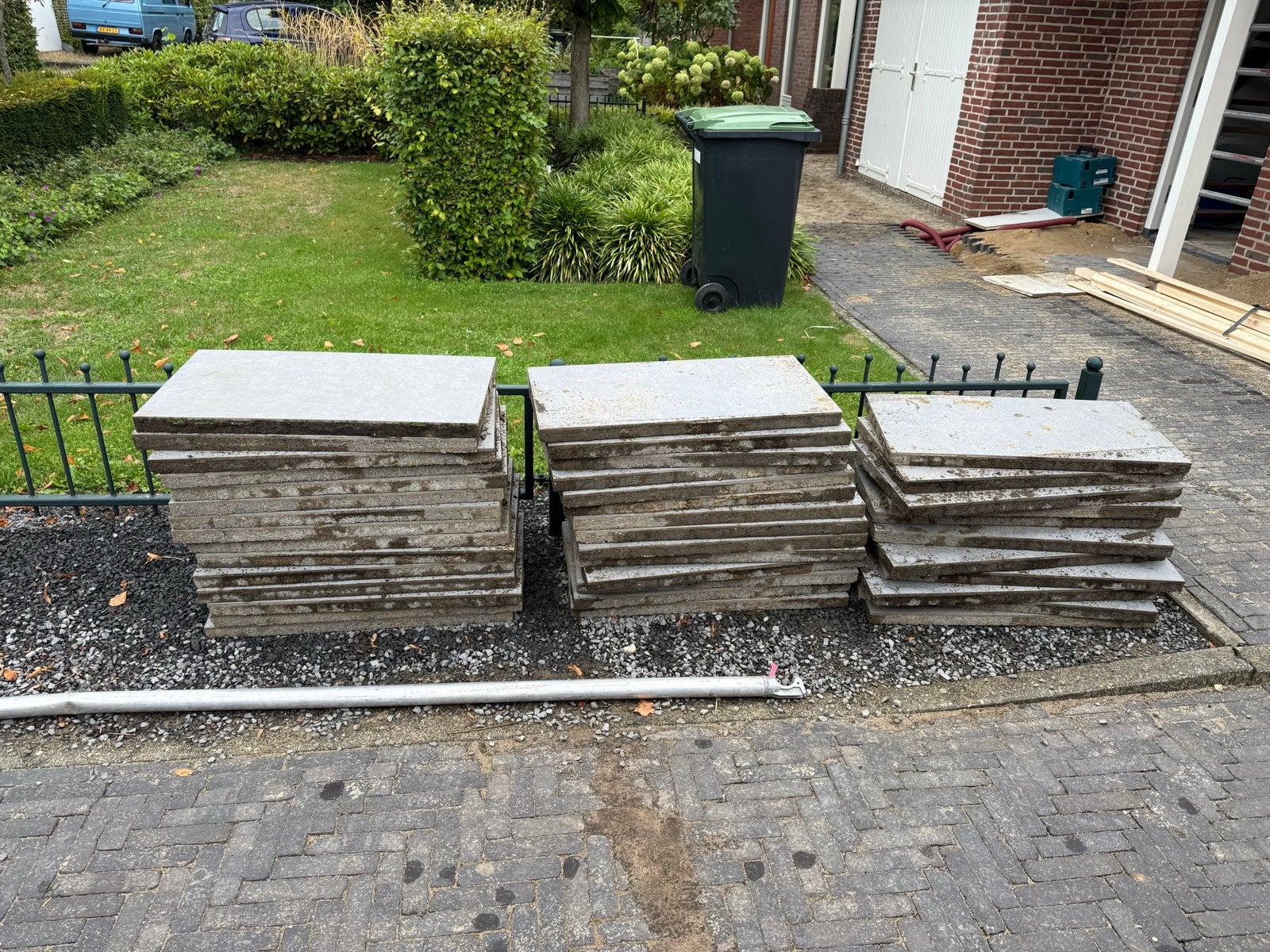 44 Luxe keramische tuintegels 40x80 cm - 14 m2, Ophalen, Gebruikt, 10 m² of meer, 20 tot 40 cm