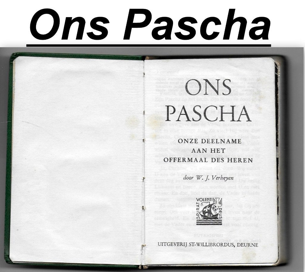 Bo46 Kerkboek: Ons Pascha  uit 1958, Ophalen of Verzenden, Gebruikt, Boek