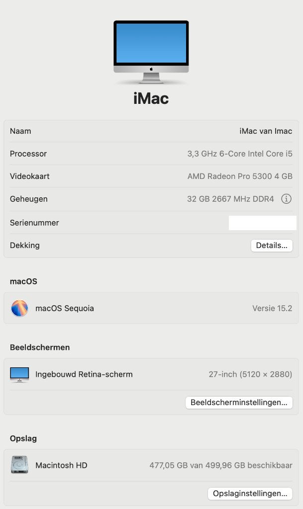 Foto 11 van partij 27 inch iMacs 2017/2020/2021