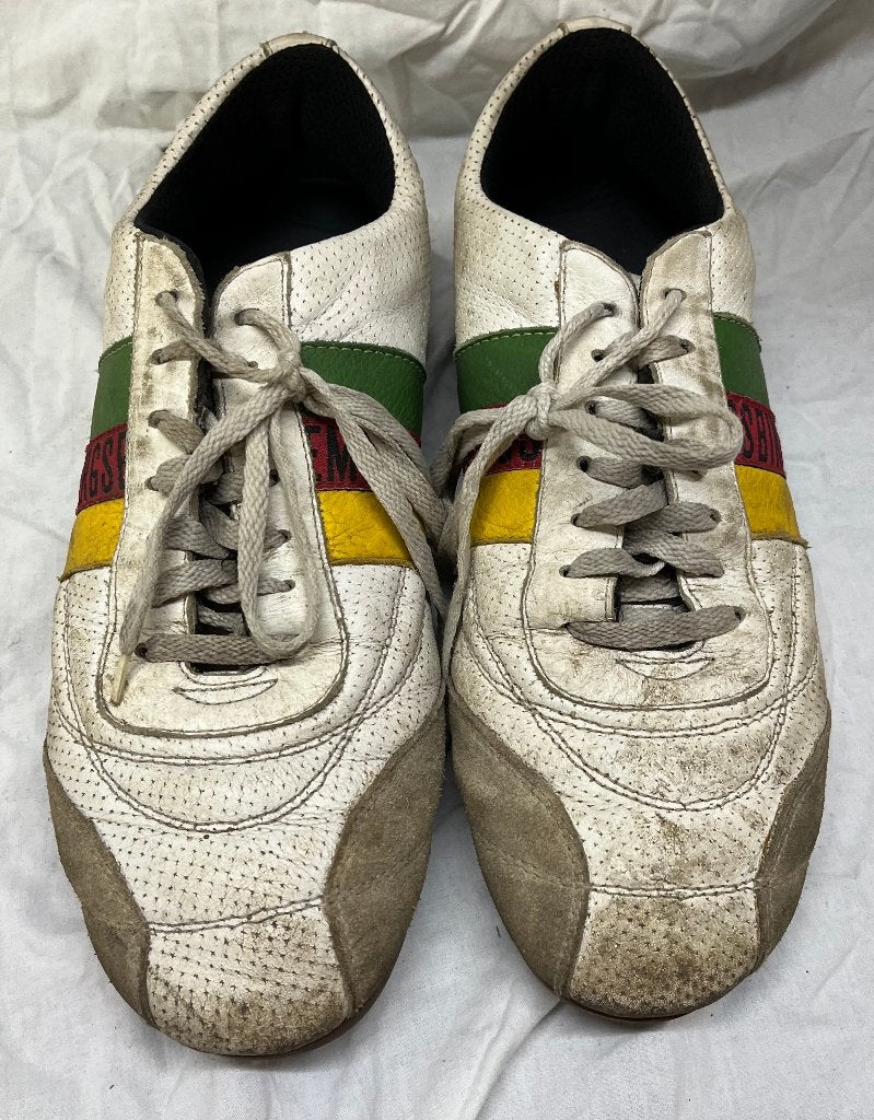 BIKKEMBERGS unieke vinted sneakers/voetbalschoenen, Ophalen, BIKKEMBERGS, Gedragen, Wit