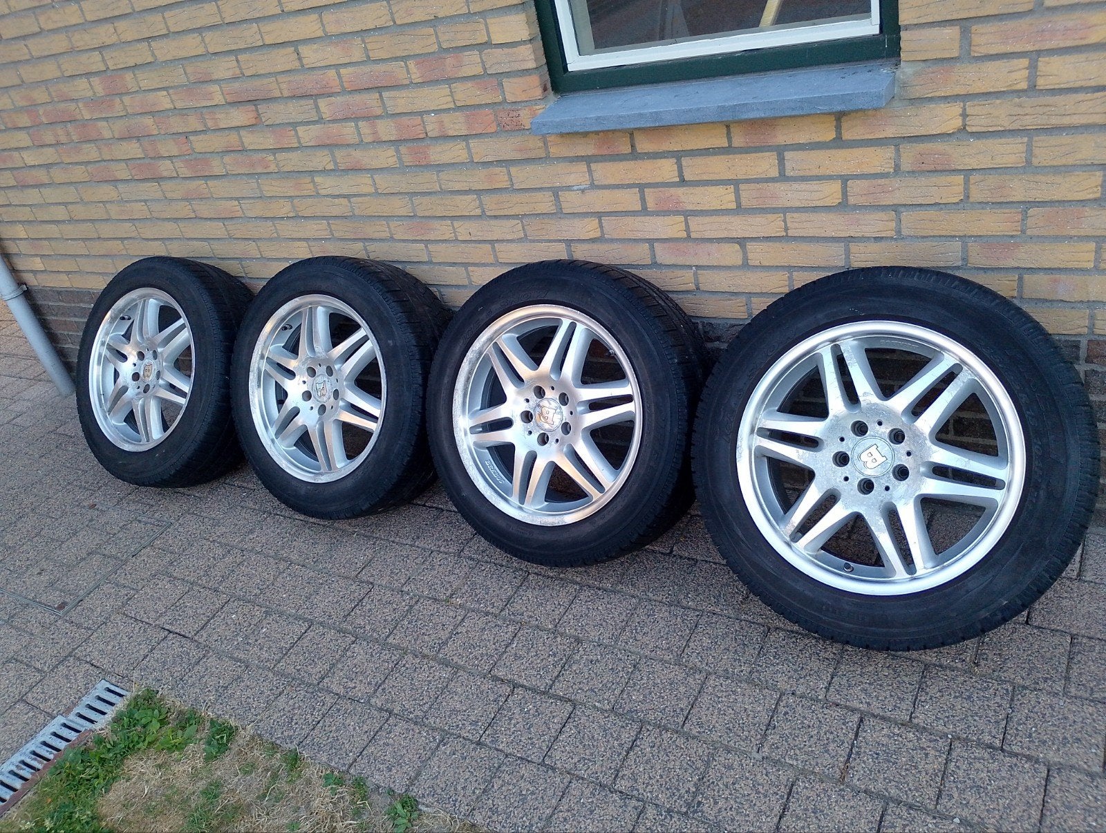 originele Brabus monoblock VI velgen met banden, Auto-onderdelen, Banden en Velgen, Ophalen, 18 inch, Gebruikt, Banden en Velgen