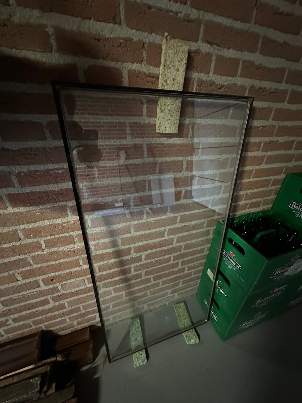 Gratis dubbel glas ruit, Ophalen, Gevelraam of Ruit, Gebruikt, Minder dan 80 cm