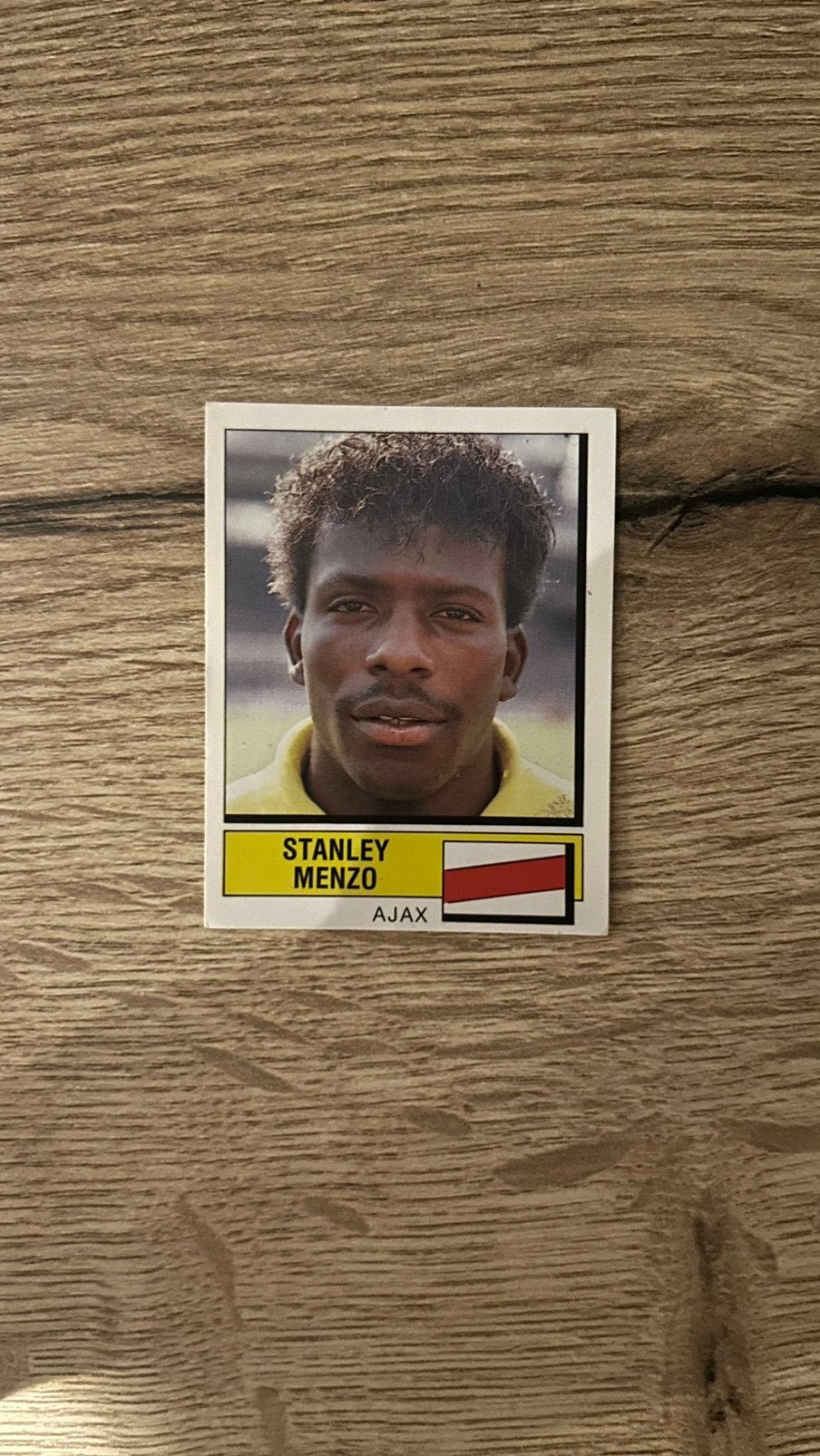 Panini Voetbal 88 plaatje Stanley Menzo Ajax, Verzenden, Zo goed als nieuw, Plaatje