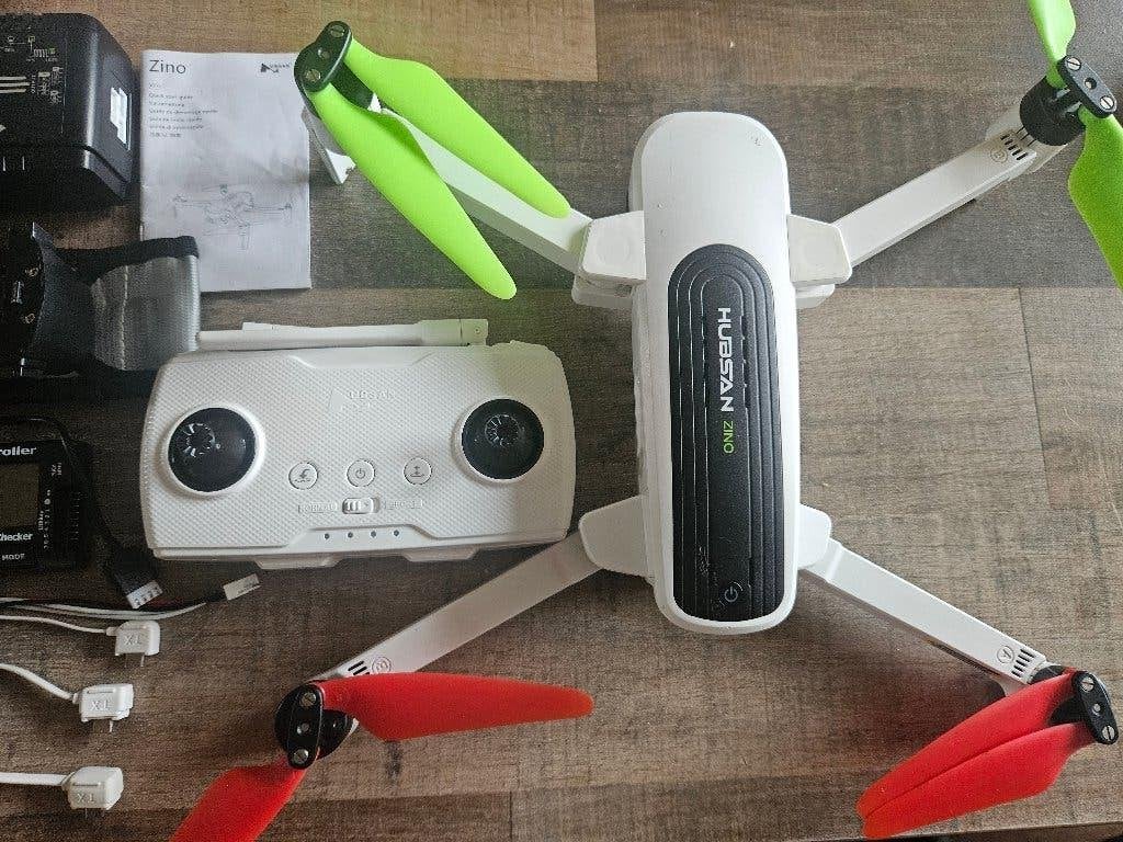 Hubsan Zino Drone met GiFi Accu en Accessoires, Audio, Tv en Foto, 250 tot 900 gram, Gebruikt, Cameradrone, Hubsan