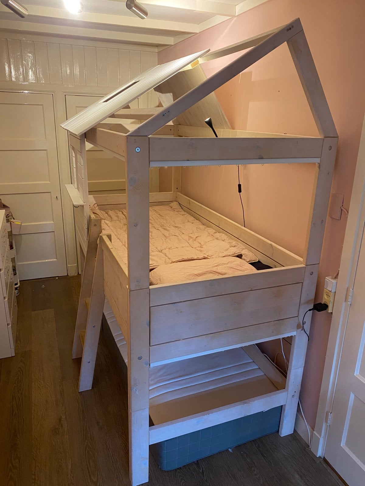 Life time hoogslaper boomhut bed, Ophalen, 85 tot 100 cm, Gebruikt, Hoogslaper of Stapelbed