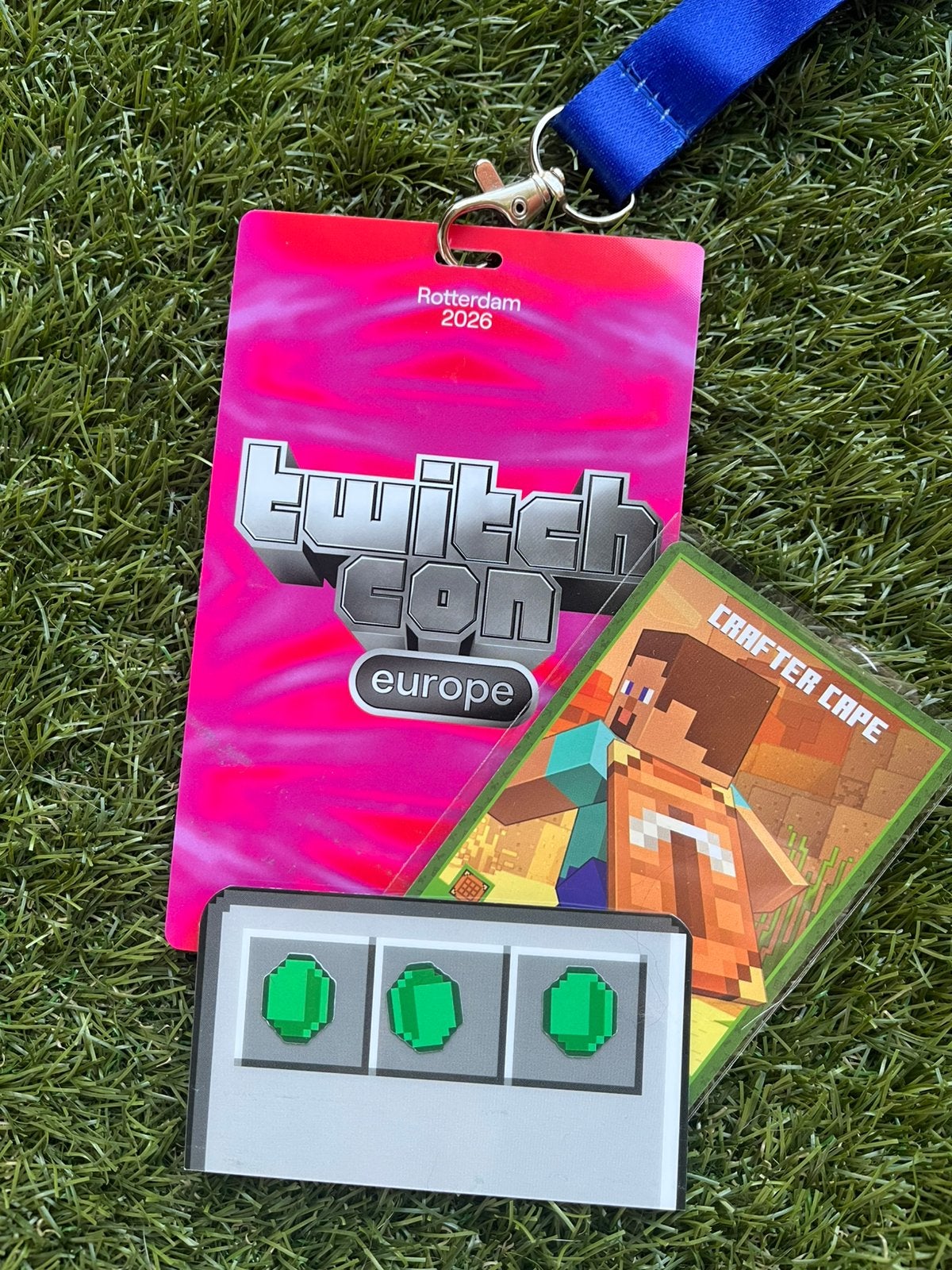 Minecraft exclusive craftercape twitchcon 2026, 1 speler, Ophalen of Verzenden, Nieuw, Vanaf 7 jaar
