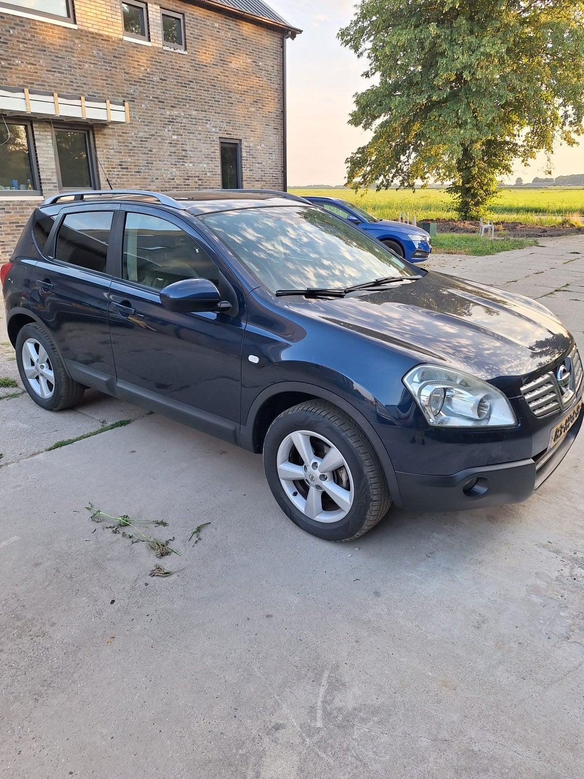 Nissan Qashqai Tekna 2.0, 141 pk, 2009 Blauw, Auto's, Voorwielaandrijving, Zwart, 4 cilinders, Blauw