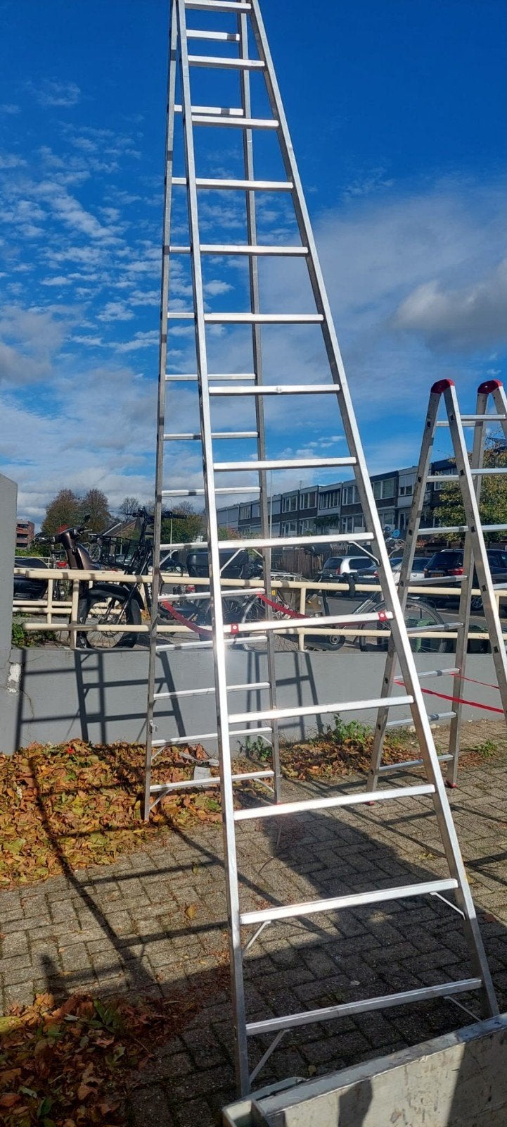 Wurth Aluminium Trap- en Schuifladders - Diverse Maten, Doe-het-zelf en Verbouw, Ophalen, Gebruikt, Ladder, Opvouwbaar of Inschuifbaar