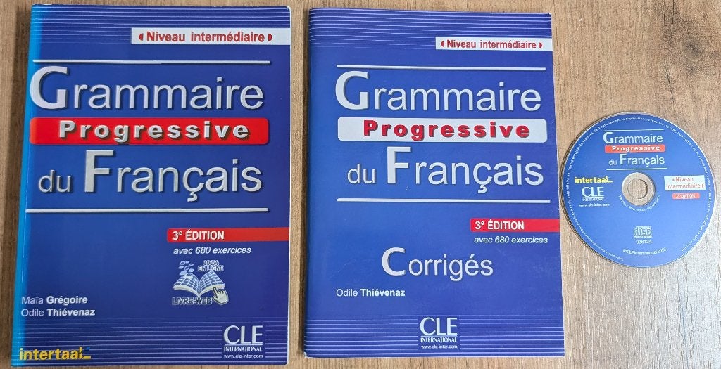 Grammaire Progressive dus Français - 2 delen (Intertaal), Ophalen of Verzenden, Zo goed als nieuw, Intertaal, Alpha