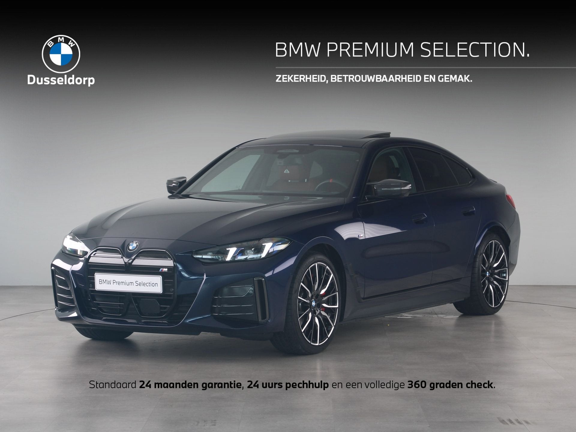 BMW i4 M60 M Sport Pro Edition 84 kWh (bj 2026, automaat), Auto's, Dealer onderhouden, Gebruikt, Zwart, Met garantie (alle)