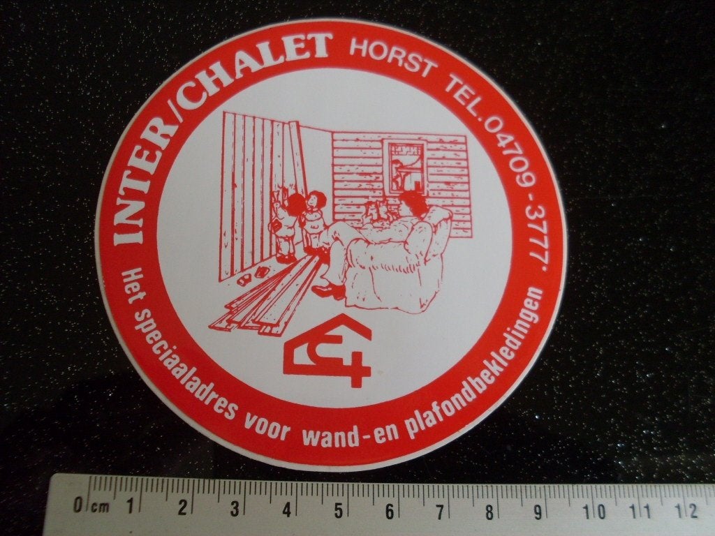 sticker inter-chalet horst wandbekleding plafondbekleding, Verzenden, Zo goed als nieuw, Bedrijf of Vereniging