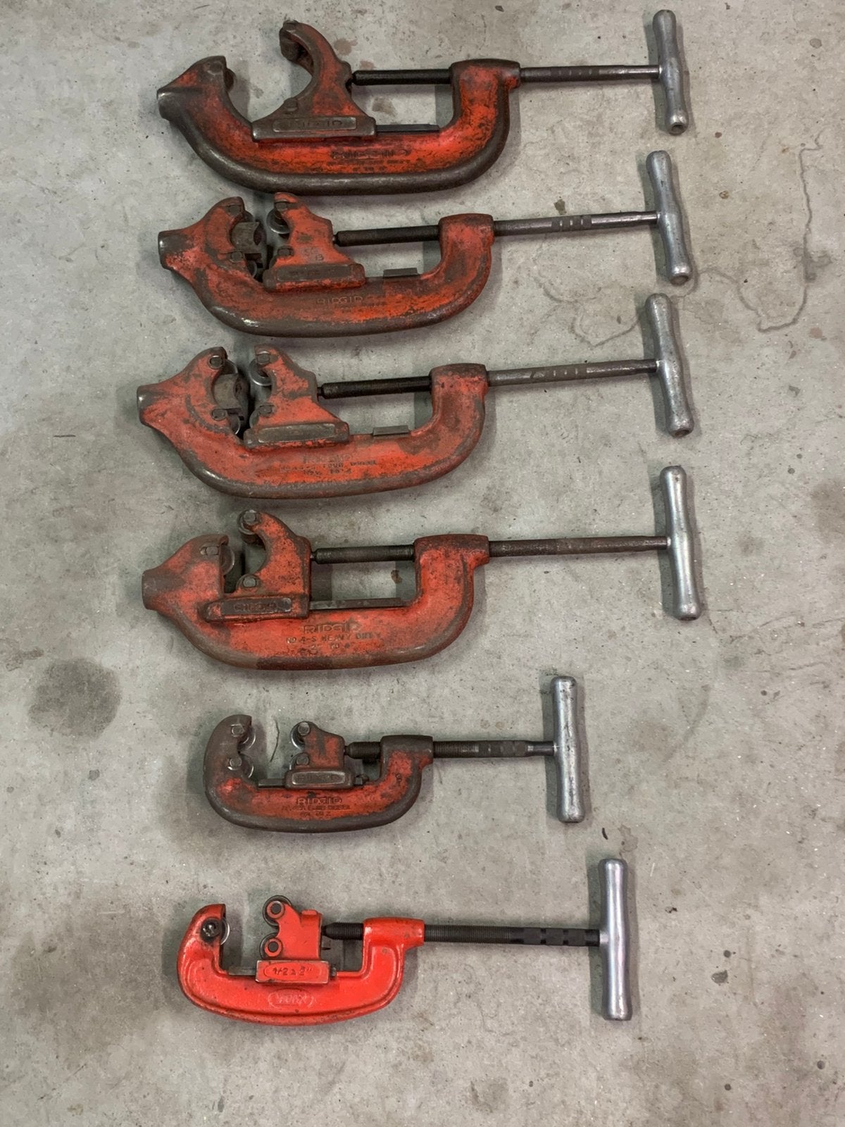 Ridgid pijpsnijders 1/2 duim tot 6 duims, Ophalen of Verzenden, Gebruikt