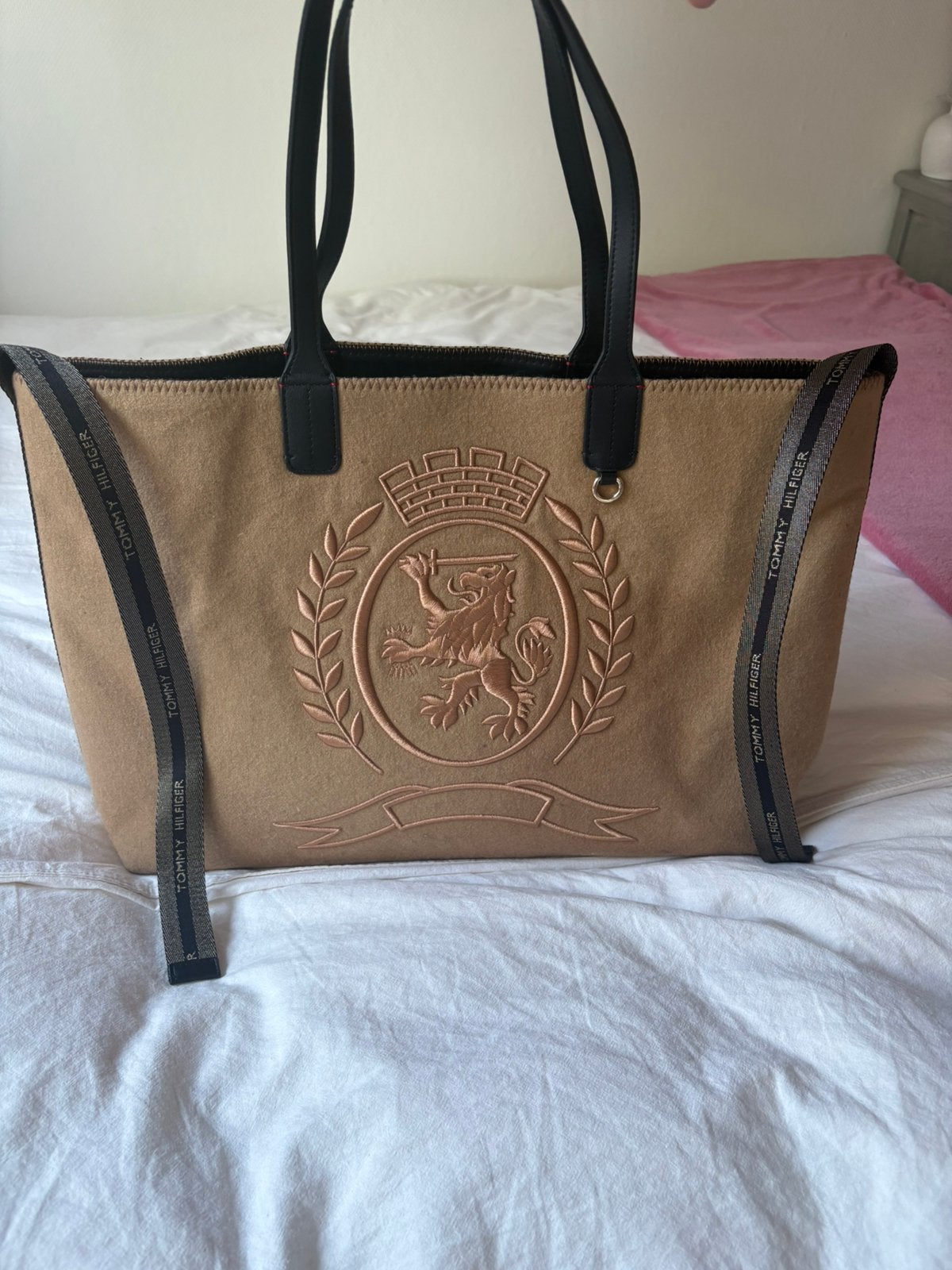 Tommy Hilfiger tas, Ophalen of Verzenden, Zo goed als nieuw, Bruin, Shopper