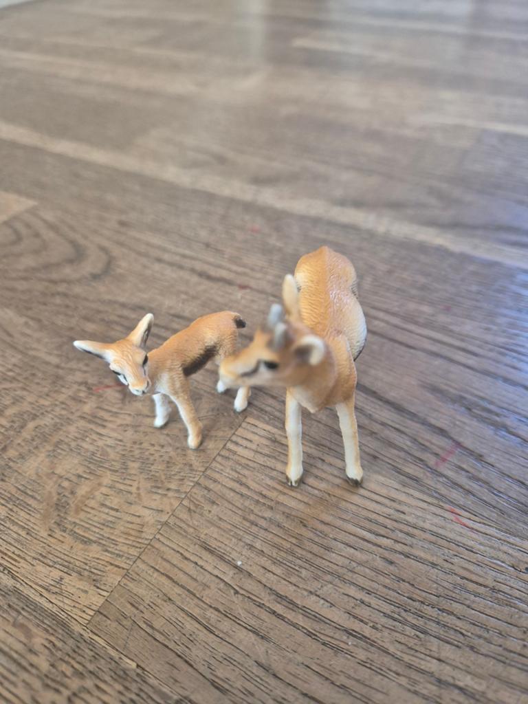Schleich Antilope moeder met kind, Verzamelen, Dierenverzamelingen, Ophalen of Verzenden, Gebruikt, Wild dier, Beeldje of Figuurtje