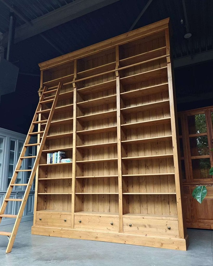 Monumentale handgemaakte bibliotheekkast Du Sjon Amersfoort, Gebruikt, -, 200 cm of meer, -