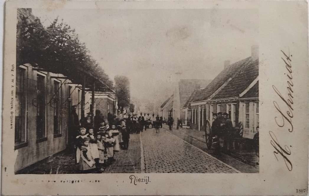 Niezijl (Groningen) - Gelopen 1903, Ophalen of Verzenden, Voor 1920, Gelopen, Groningen