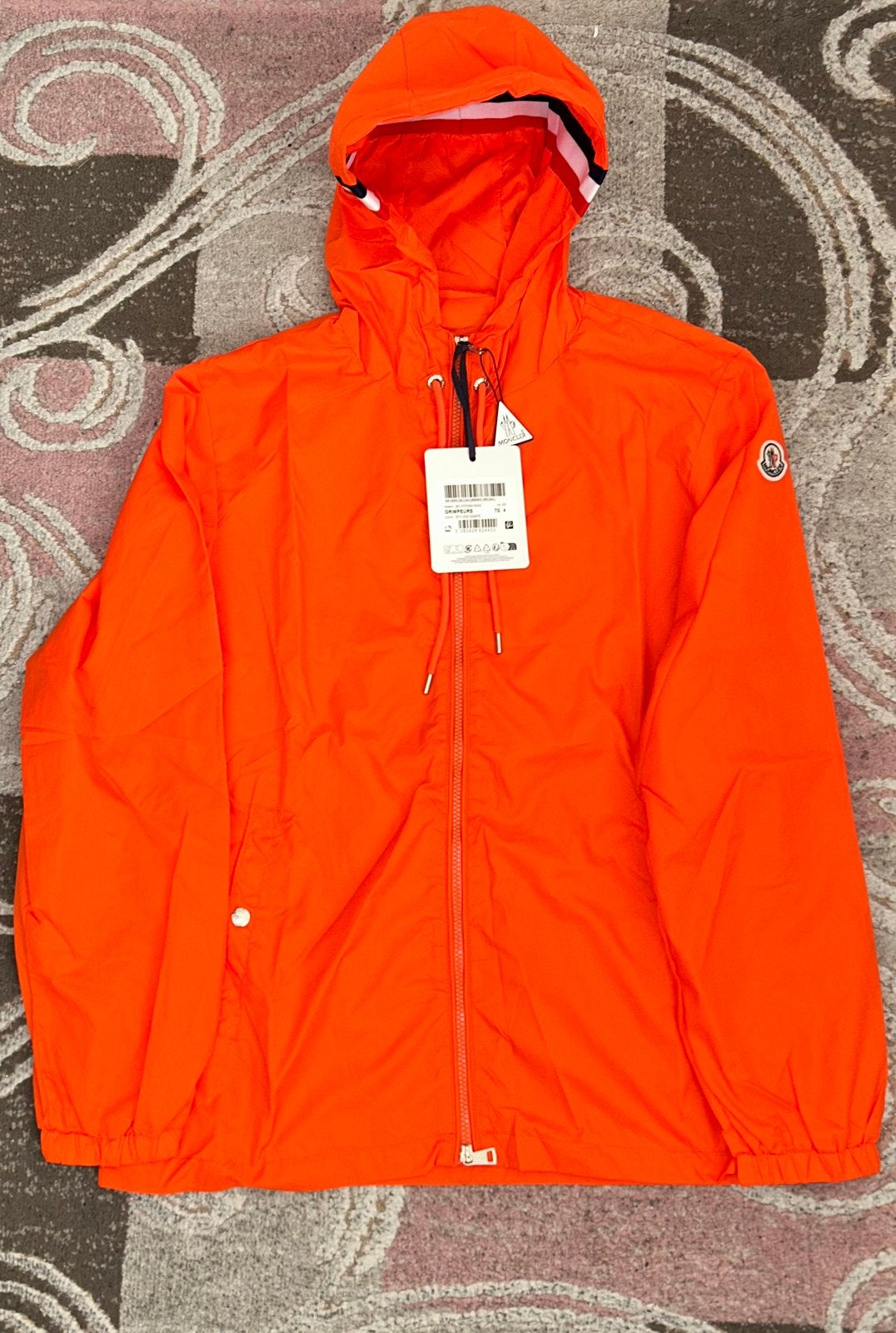 Moncler grimpeurs zomerjas maat S nieuw oranje, Ophalen of Verzenden, Zo goed als nieuw, Oranje