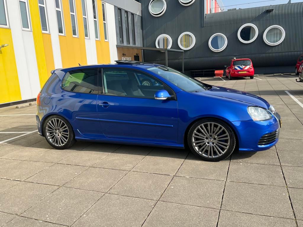 Volkswagen Golf 3.2 V6 184KW R32 3D 4M AUT 2006 Blauw, Auto's, Stof, 3189 cc, Startonderbreker, Blauw