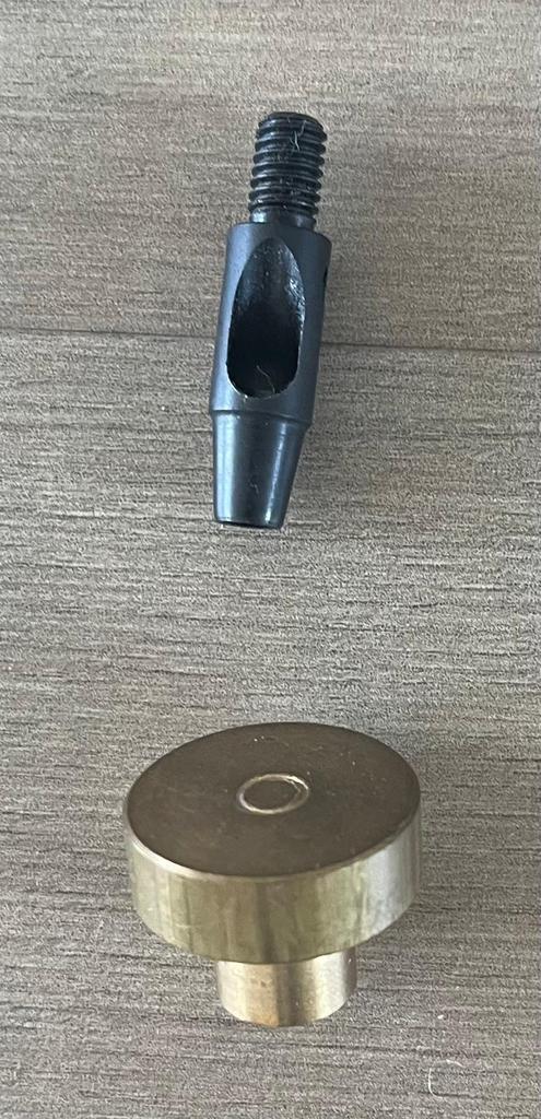 Holpijp 5 mm Onderplaat 24 mm, Ophalen, Knoop of Knopen