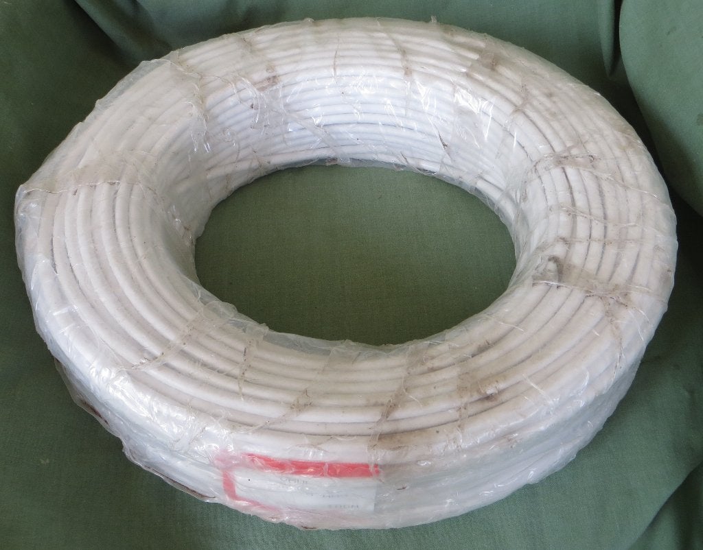 Witte kabel / snoer, nog in verpakking. Mogelijk 100 meter, Ophalen, Nieuw, Overige merken, Kabel of Snoer