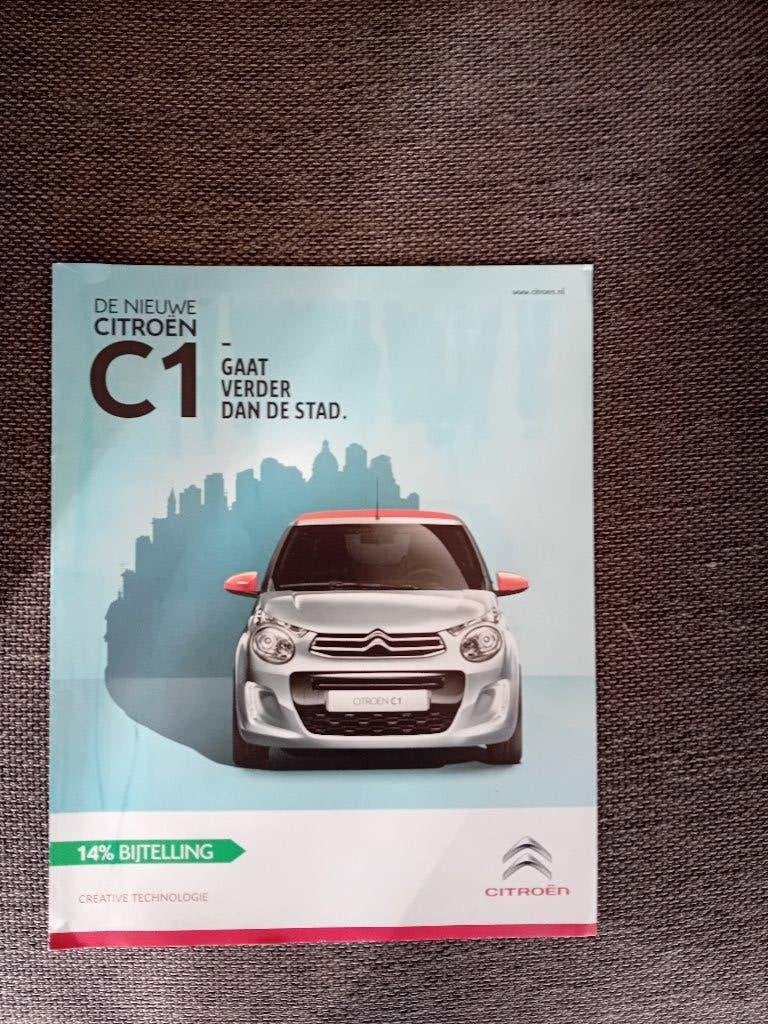Folder - Citroën C1, Verzamelen, Ophalen of Verzenden, Zo goed als nieuw, Overige typen