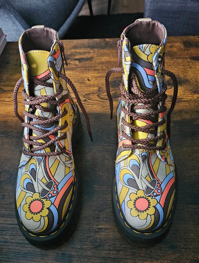 Dr. Martens Vegan Jadon Retro Ray Canvas, maat 38, Overige kleuren, Lage of Enkellaarzen, Nieuw, Ophalen of Verzenden
