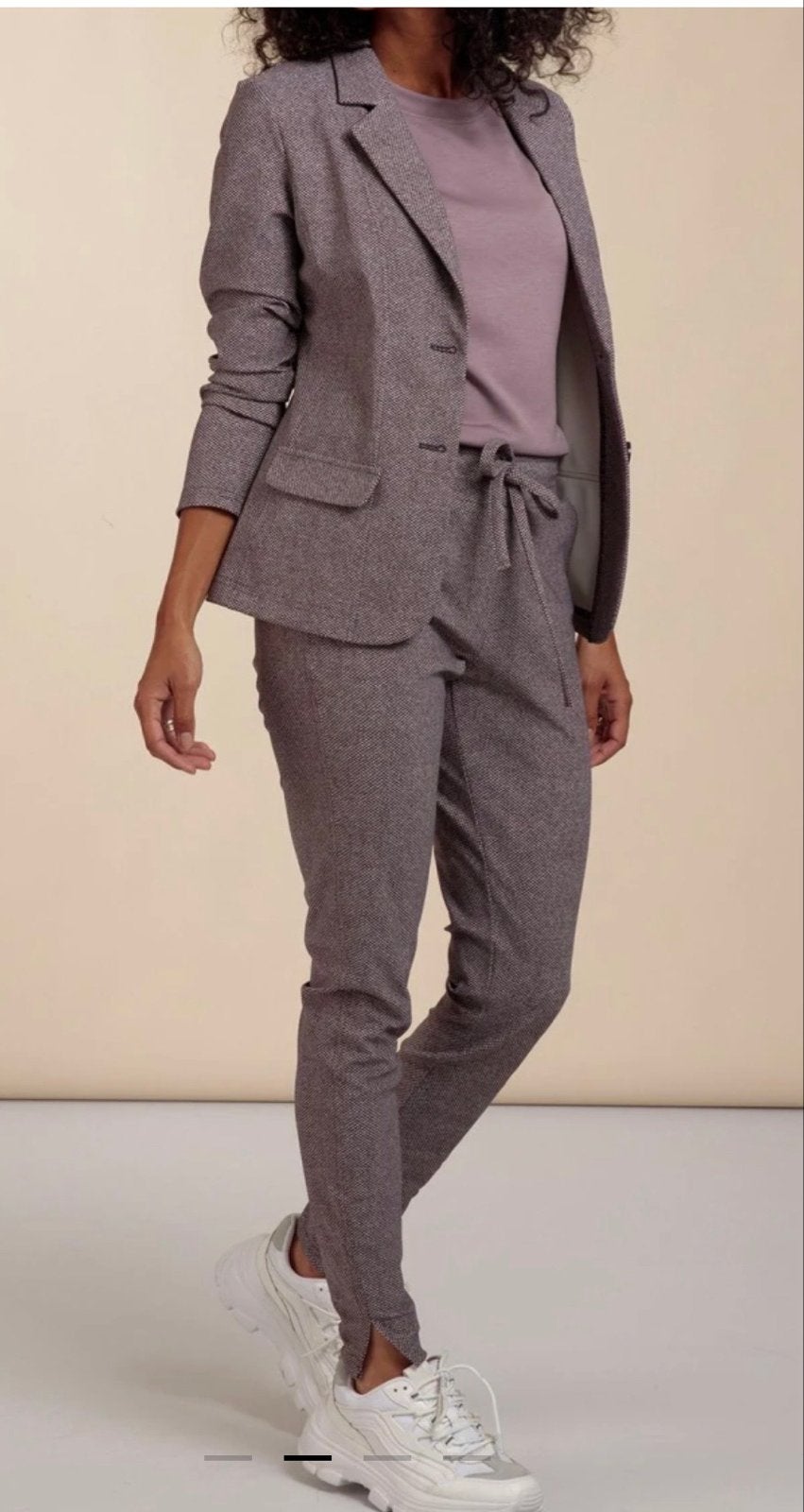 Studio Anneloes Broek en Blazer Maat S pak, Verzenden, Zo goed als nieuw, Maat 36 (S), Grijs