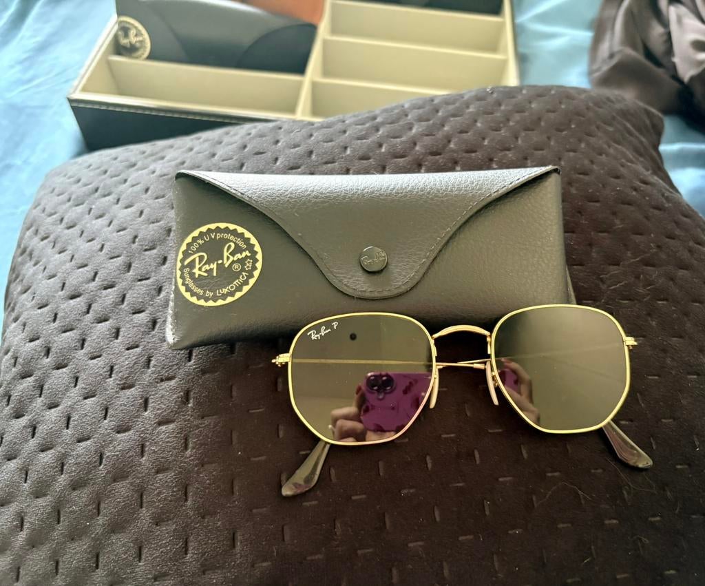 Rayban zonnenbril heren, Zonnebril, Overige kleuren, Ophalen of Verzenden, Zo goed als nieuw