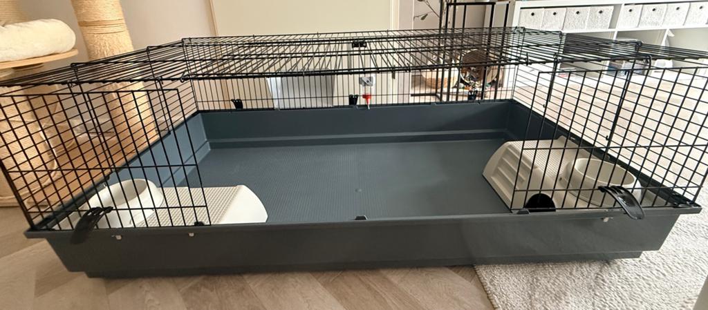 Ferplast konijnen/cavia kooi 140x71x51, Dieren en Toebehoren, Knaagdieren en Konijnen | Hokken en Kooien, Ophalen, Kooi, 110 cm of meer