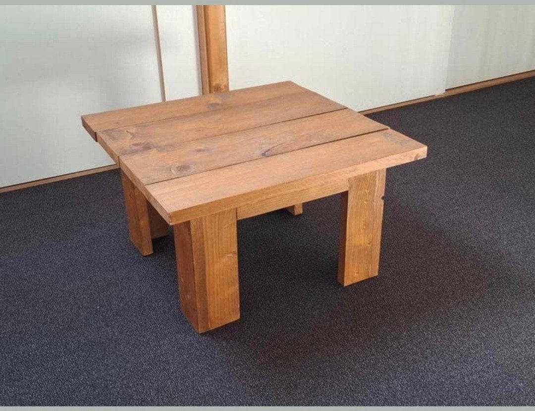 Steigerhout salontafel, 50 tot 100 cm, Minder dan 50 cm, Rechthoekig, 50 tot 100 cm