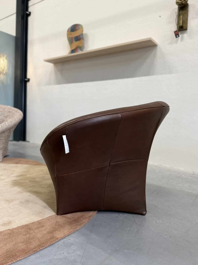 Showmodel Label van den Berg Ace lounge fauteuil bruin leer, Ophalen of Verzenden, Montis Leolux Artifort JORI De Sede Rolf Benz