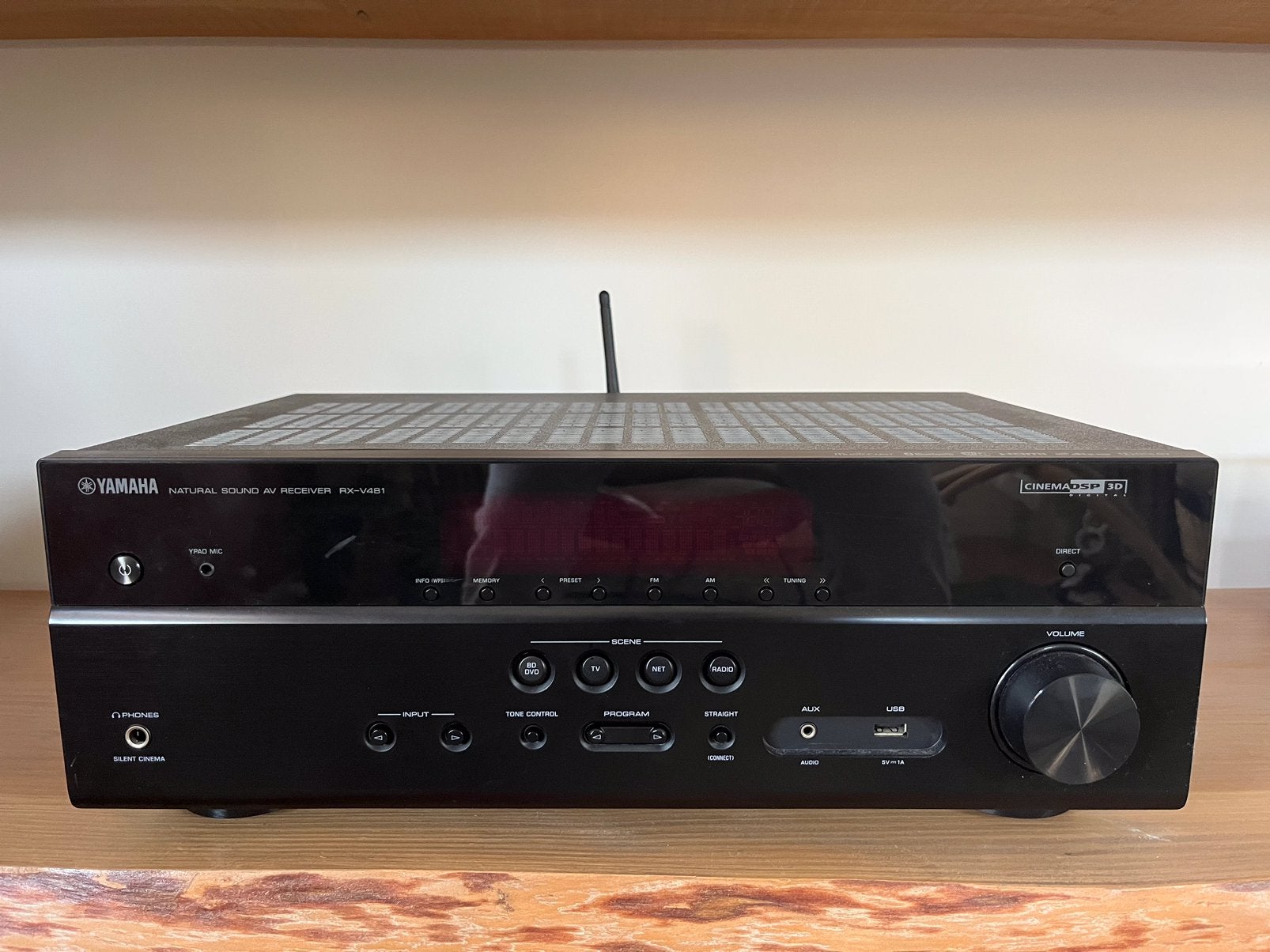 Yamaha RX-V481 MusicCast 5.1 receiver 4K UltraHD - ZGAN, Yamaha, Ophalen of Verzenden, Zo goed als nieuw, 120 watt of meer