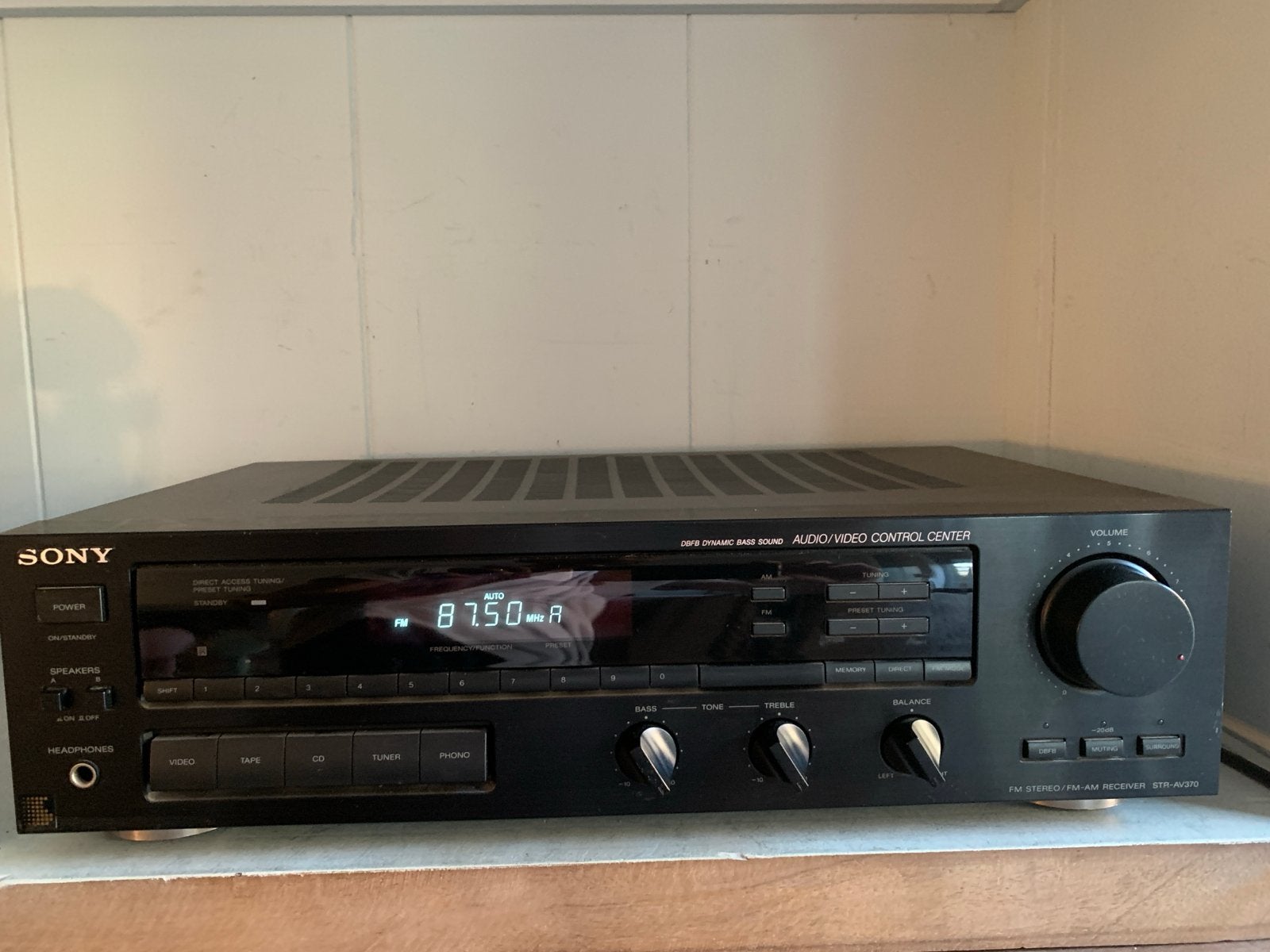 Sony STR-AV370X FM Stereo/FM-AM Receiver, Gebruikt, Ophalen of Verzenden, Sony, Minder dan 60 watt