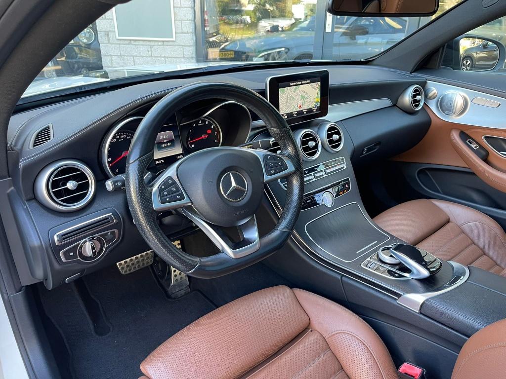 Mercedes-Benz C-Klasse Coupé 200 Amg Bruin Leer Pano Burmes, Auto's, Mercedes-Benz, Automaat, Achterwielaandrijving, Euro 6, 4 cilinders