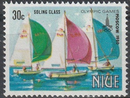 3954. Niue 362 pfr. Zeilen, Verzenden, Postfris