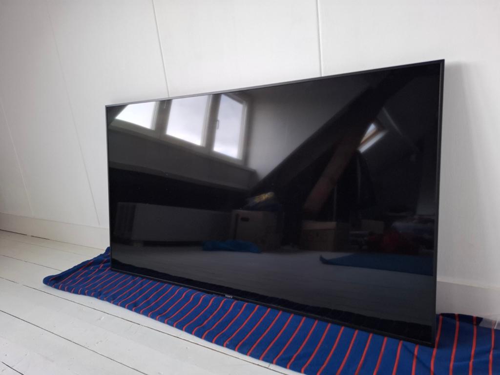 Sony KD-55XE9005 zwart TV, Ophalen, Zo goed als nieuw, 100 Hz, Sony