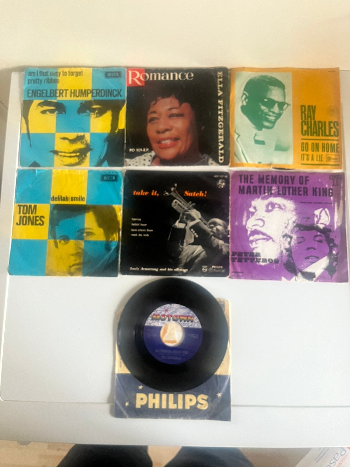 Vinyl singles, Ophalen of Verzenden, Zo goed als nieuw, Overige genres, Overige typen
