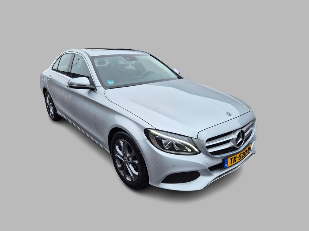 Mercedes-Benz C-klasse 180 Business Solution Schuifdak, LED,, Auto's, Mercedes-Benz, Leder en Stof, 1595 cc, Bedrijf, Sedan