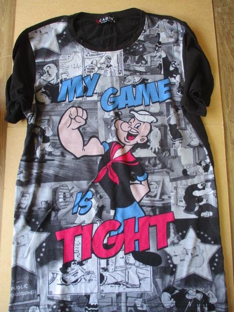 adv11009 popeye shirt 5, Verzamelen, Stripfiguren, Ophalen, Overige figuren, Gebruikt, Kleding