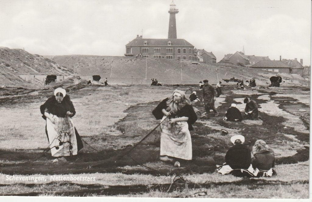 Scheveningen, Verzamelen, Ansichtkaarten | Nederland, Ophalen of Verzenden, 1940 tot 1960, Ongelopen, Zuid-Holland