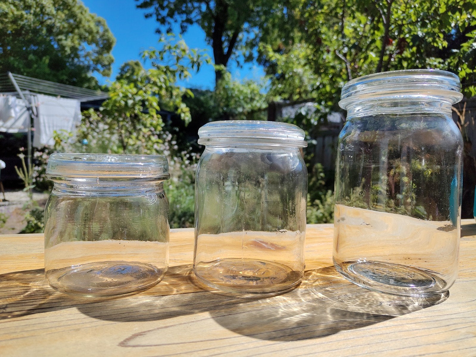 Diverse weckpotten: 3x 0,75L, 20x 1L, 7x 1,5L, Ophalen, Gebruikt, Glas