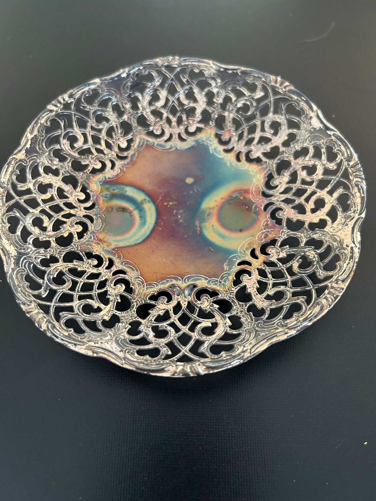 Decoratieve Zilveren Schaaltje met Opengewerkt Patroon, Ophalen of Verzenden, Zilver