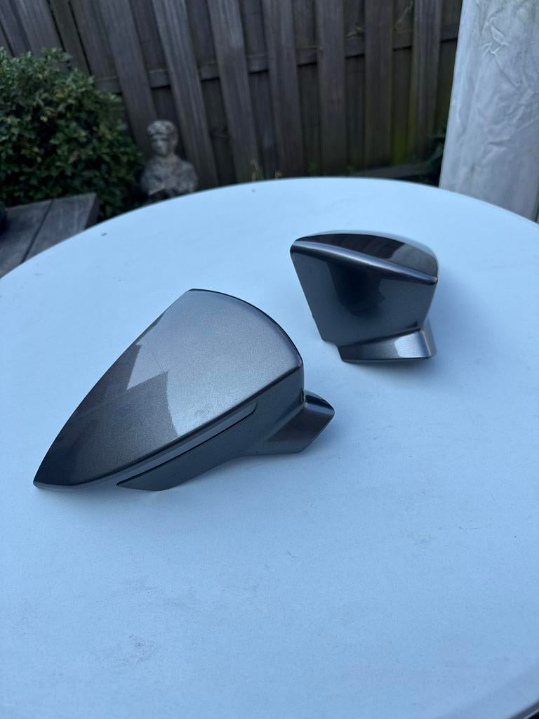 Seat Leon 5F spiegelkappen grijs, Auto-onderdelen, Spiegels, Ophalen of Verzenden, Gebruikt, Seat