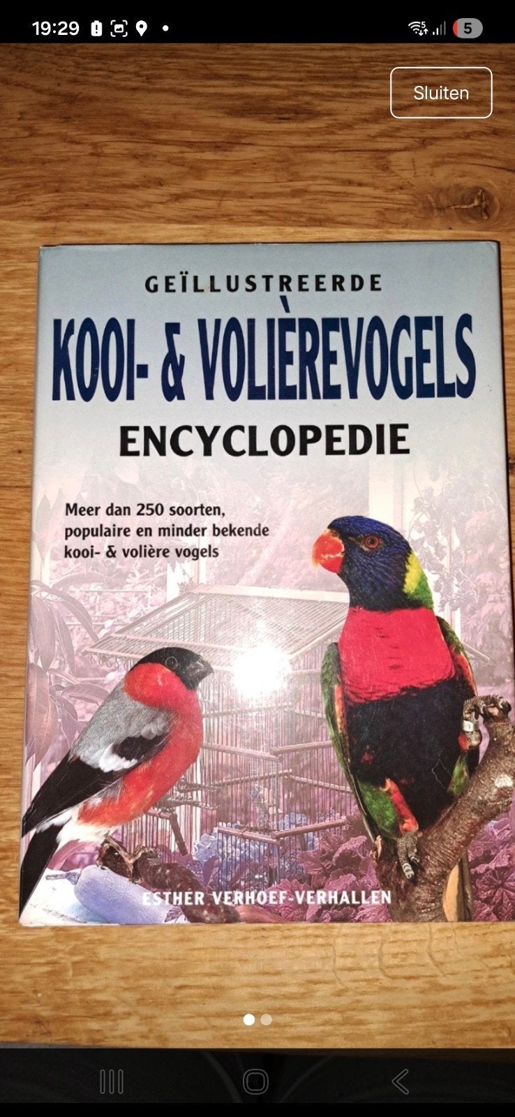 Geïllustreerde Kooivogels & Volièrevogels Encyclopedie, Boeken, Ophalen of Verzenden, Gelezen, Esther Verhoef-Verhallen
