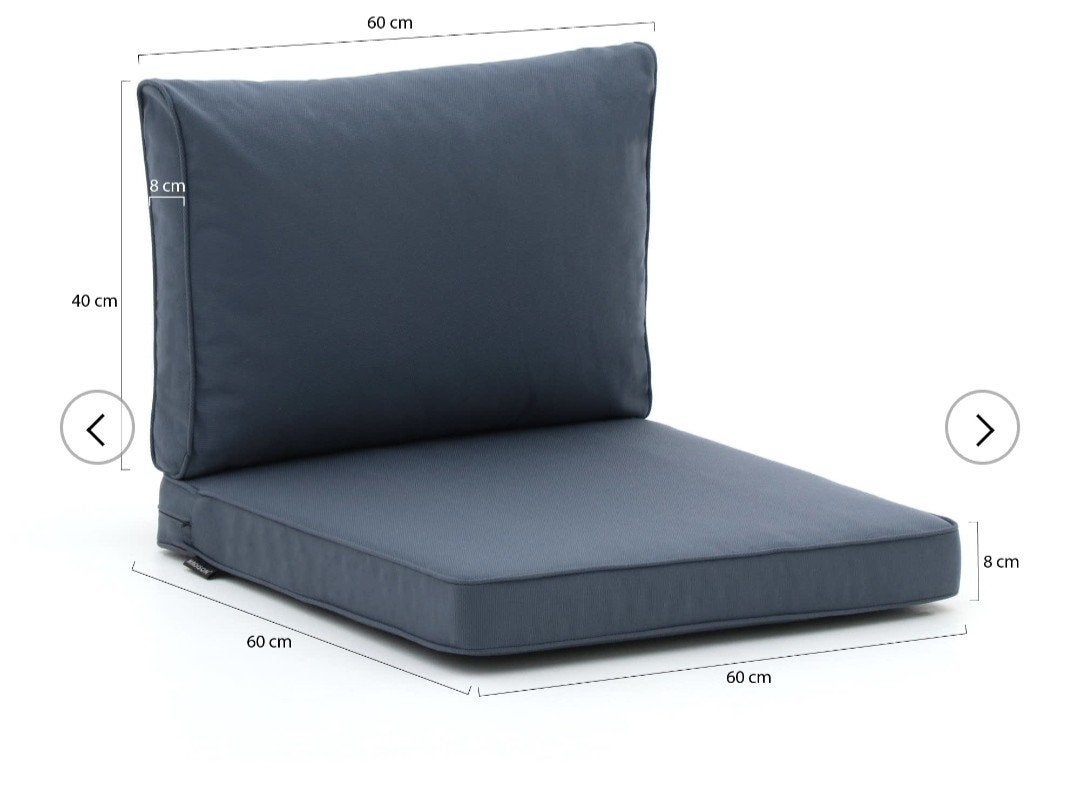 3X Comfortabele buitenkussenset (foto= 1 set)., Tuin en Terras, Tuinmeubel-accessoires, Ophalen, Zo goed als nieuw