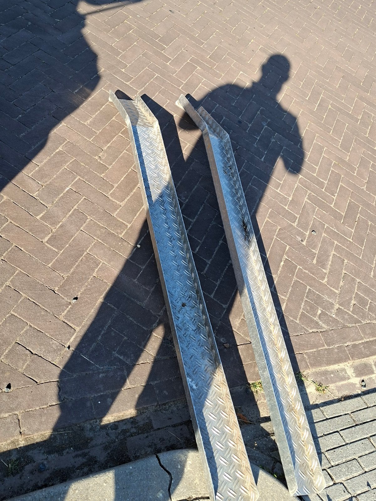 Set van 2 aluminium oprijplaten, Ophalen of Verzenden