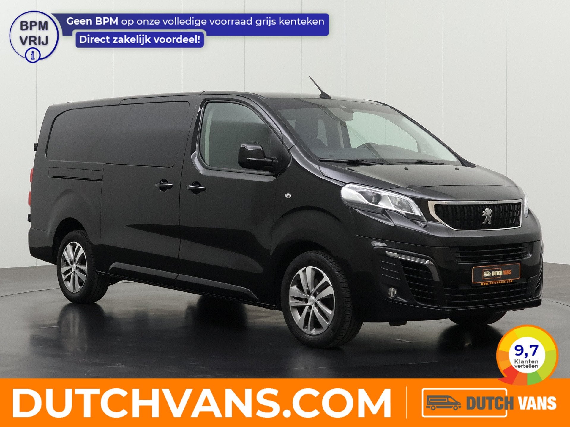 Peugeot Expert 2.0HDI 177PK Automaat Dubbele Cabine Exclusiv, Gebruikt, 4 cilinders, 2500 kg, Zwart